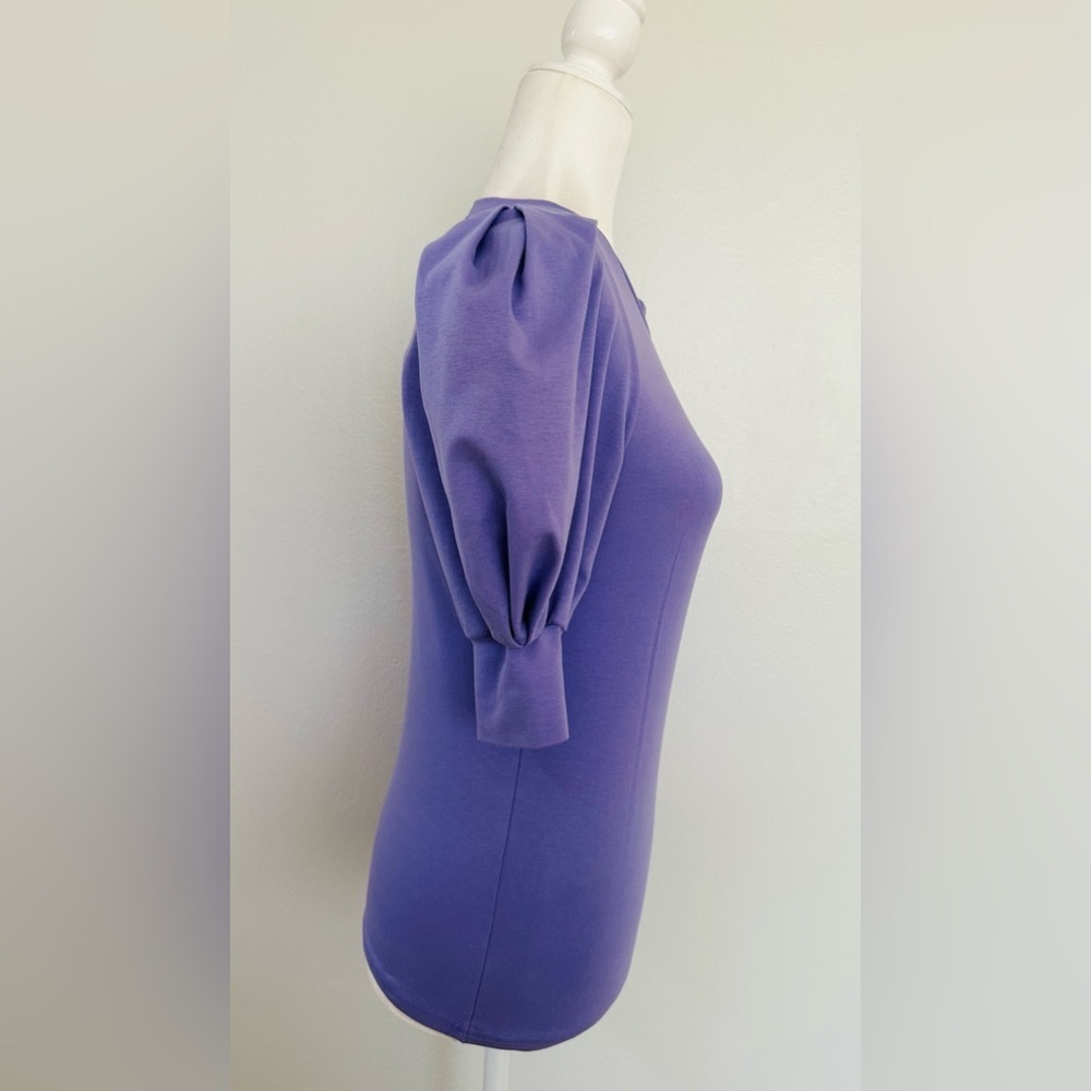 Storets Lavender Puff Sleeve Blouse - Picture 3 of 9
